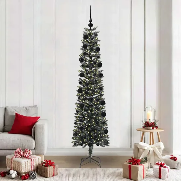 Sapin de Noël artificiel Vert 210 cm PVC, plastique et acier