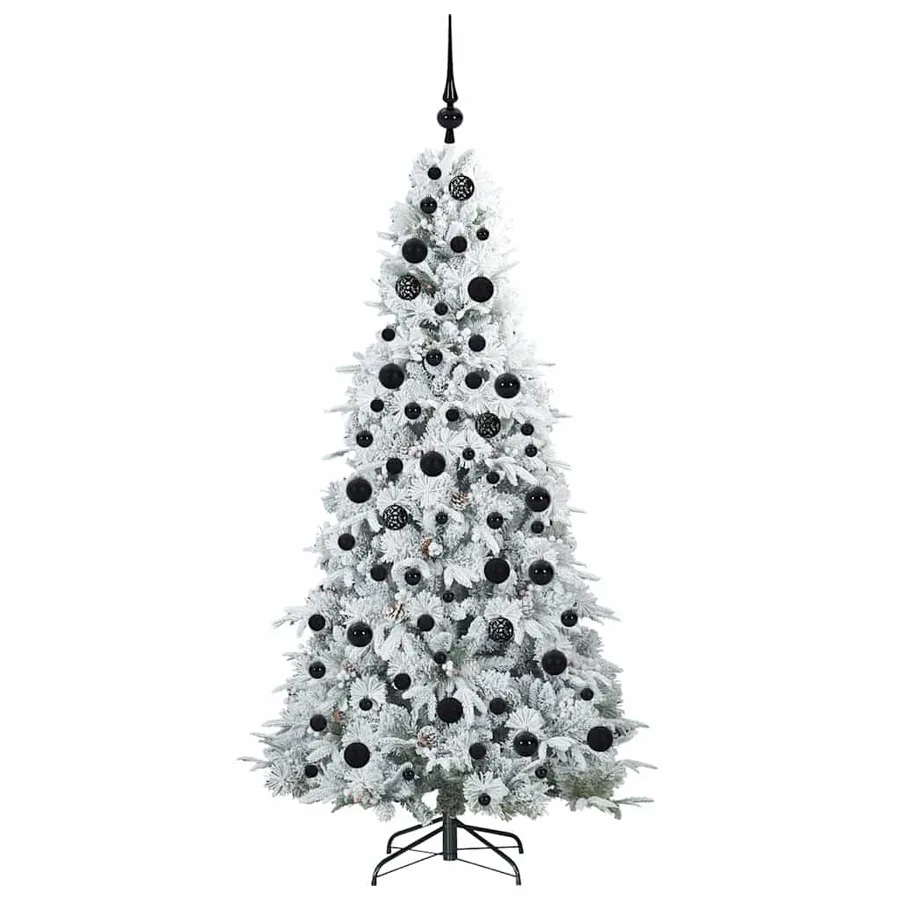 Sapin de Noël Artificiel à Branches Articulées Blanc 180 cm - 4