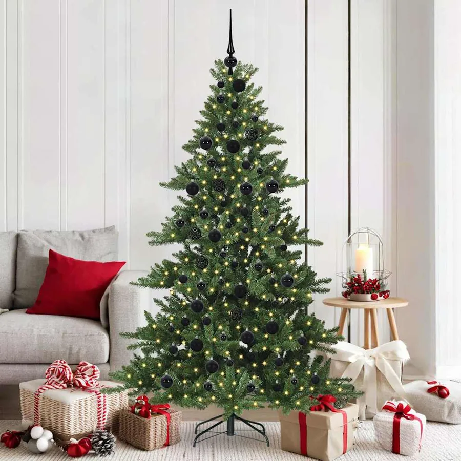 Sapin de Noël Artificiel à Branches Articulées Vert 180 cm