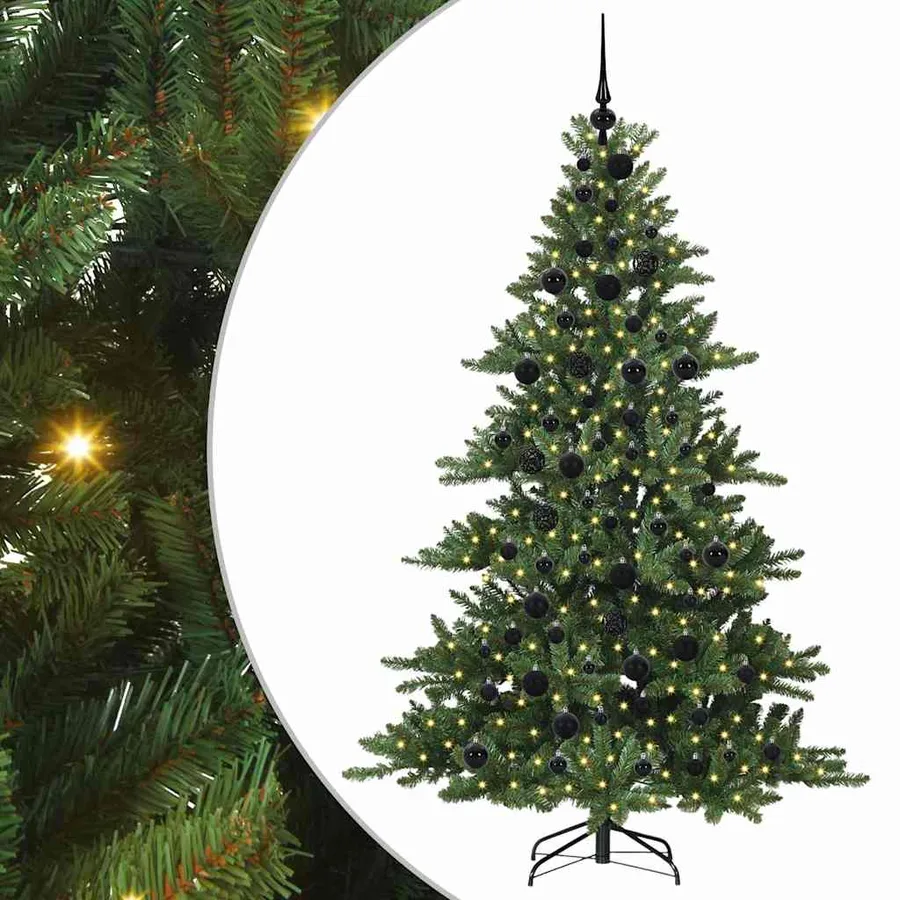 Sapin de Noël Artificiel à Branches Articulées Vert 180 cm - 2