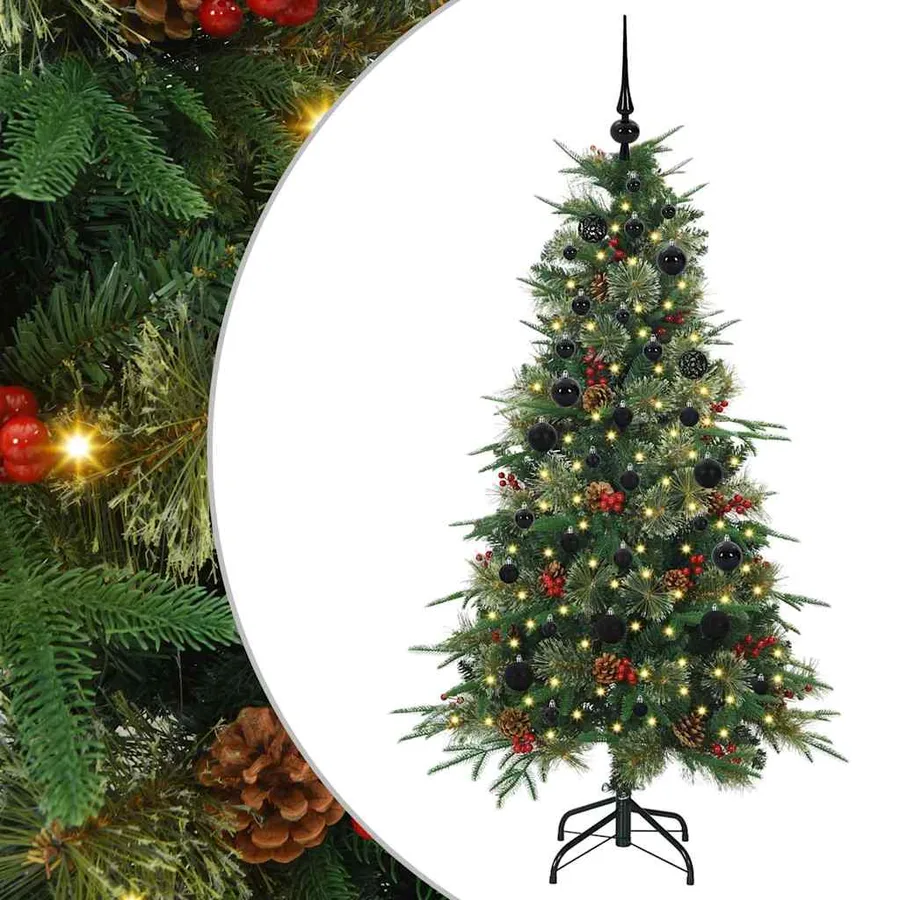 Sapin de Noël Artificiel à Branches Articulées Vert 150 cm - 2