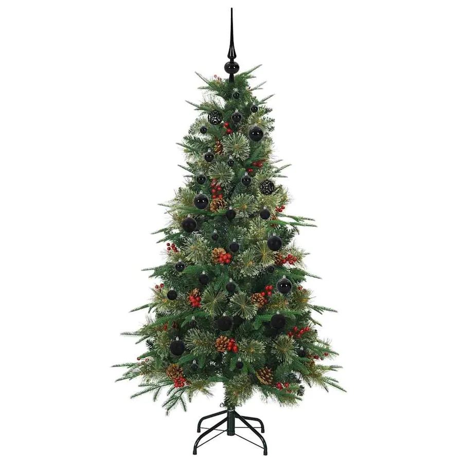 Sapin de Noël Artificiel à Branches Articulées Vert 150 cm - 4