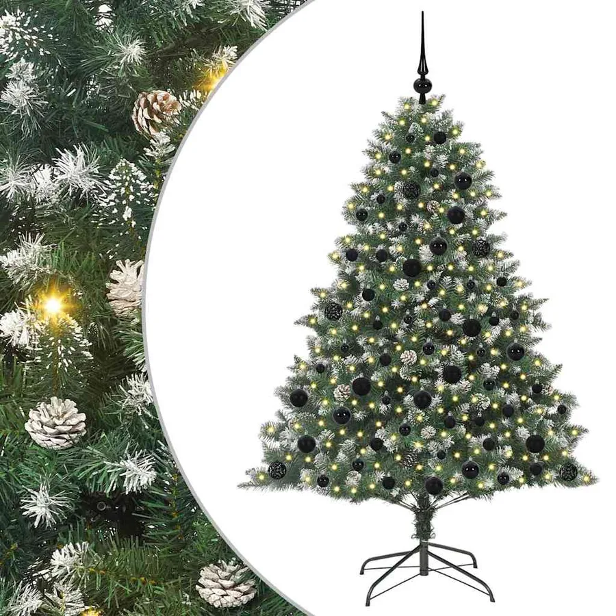 Sapin de Noël artificiel Vert 180 cm PVC, plastique et acier - 2