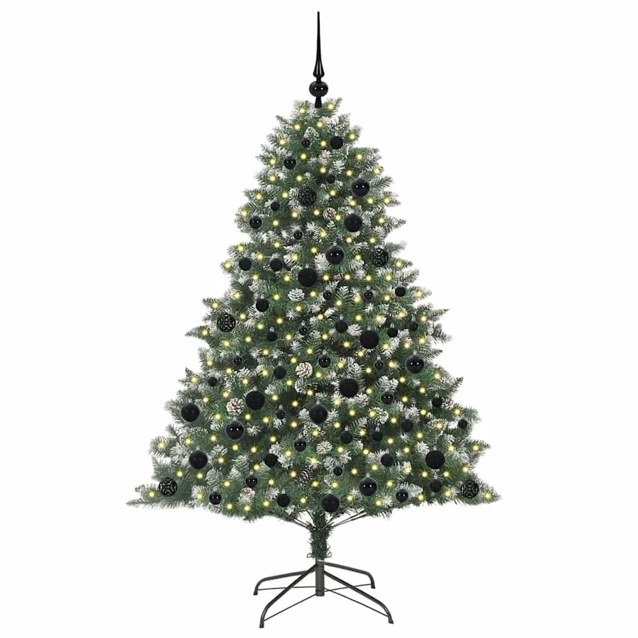 Sapin de Noël artificiel Vert 180 cm PVC, plastique et acier - 3