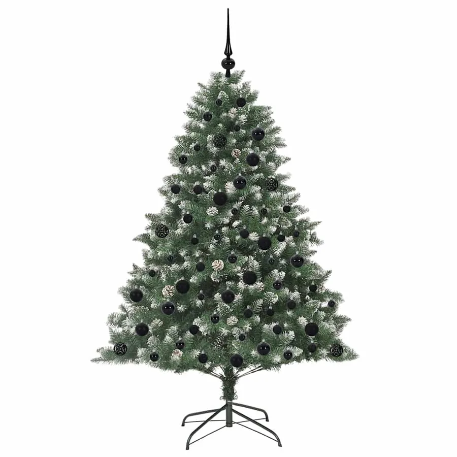 Sapin de Noël artificiel Vert 180 cm PVC, plastique et acier - 4