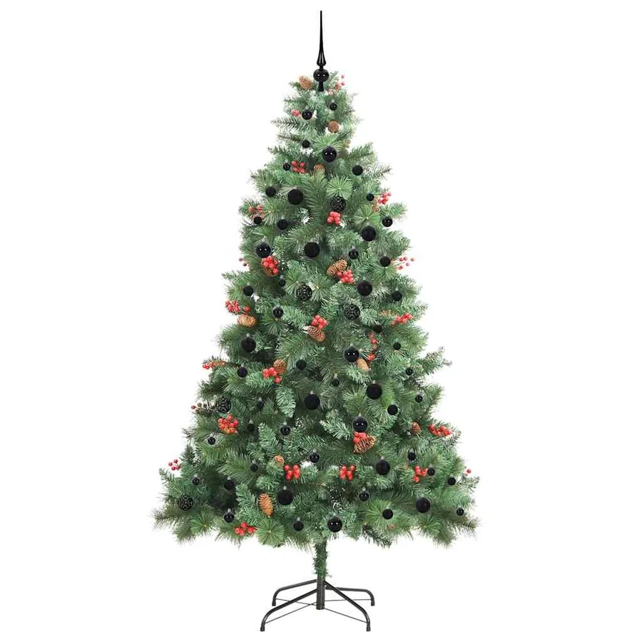 Sapin de Noël artificiel Vert 240 cm PVC et métal - 4