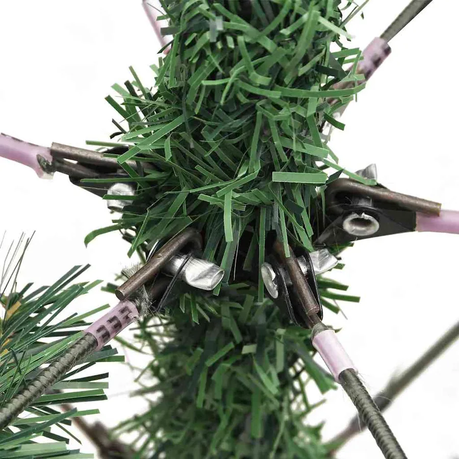Sapin de Noël artificiel Vert 150 cm PVC et métal - 13