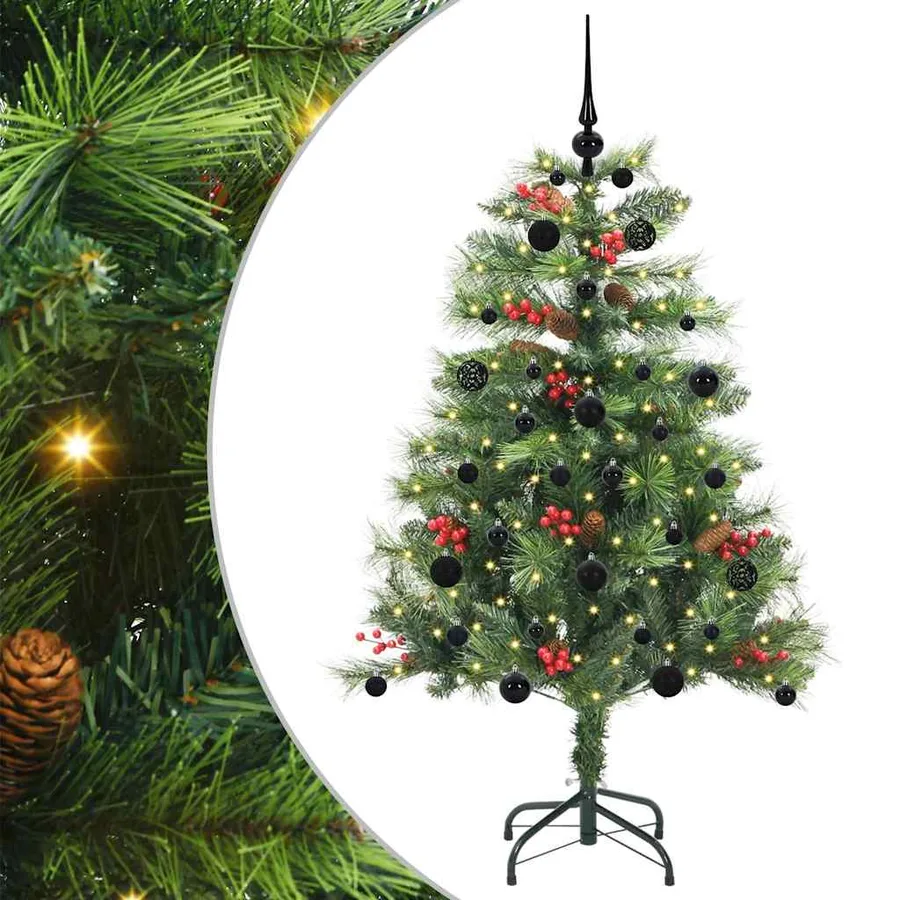 Sapin de Noël artificiel Vert 150 cm PVC et métal - 2