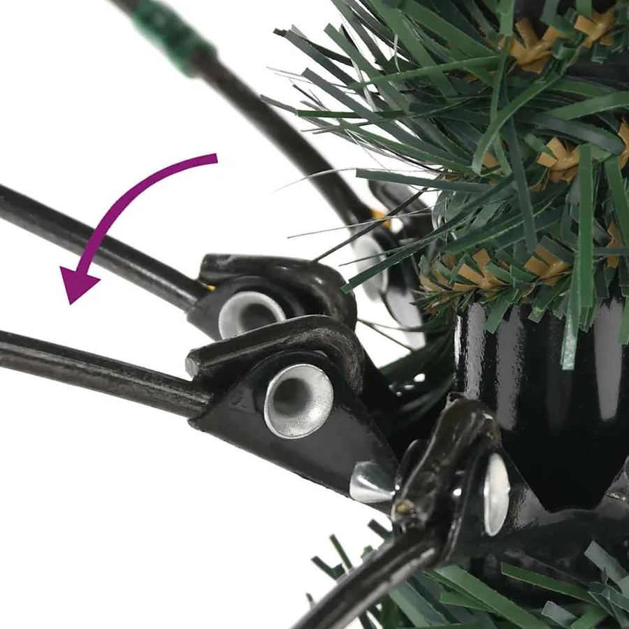 Sapin de Noël artificiel Vert 180 cm PVC, plastique et acier - 14