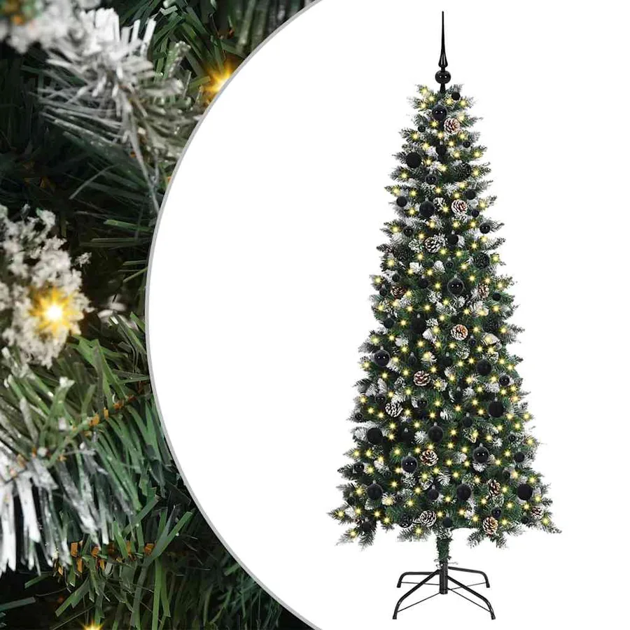 Sapin de Noël artificiel Vert 180 cm PVC, plastique et acier - 2