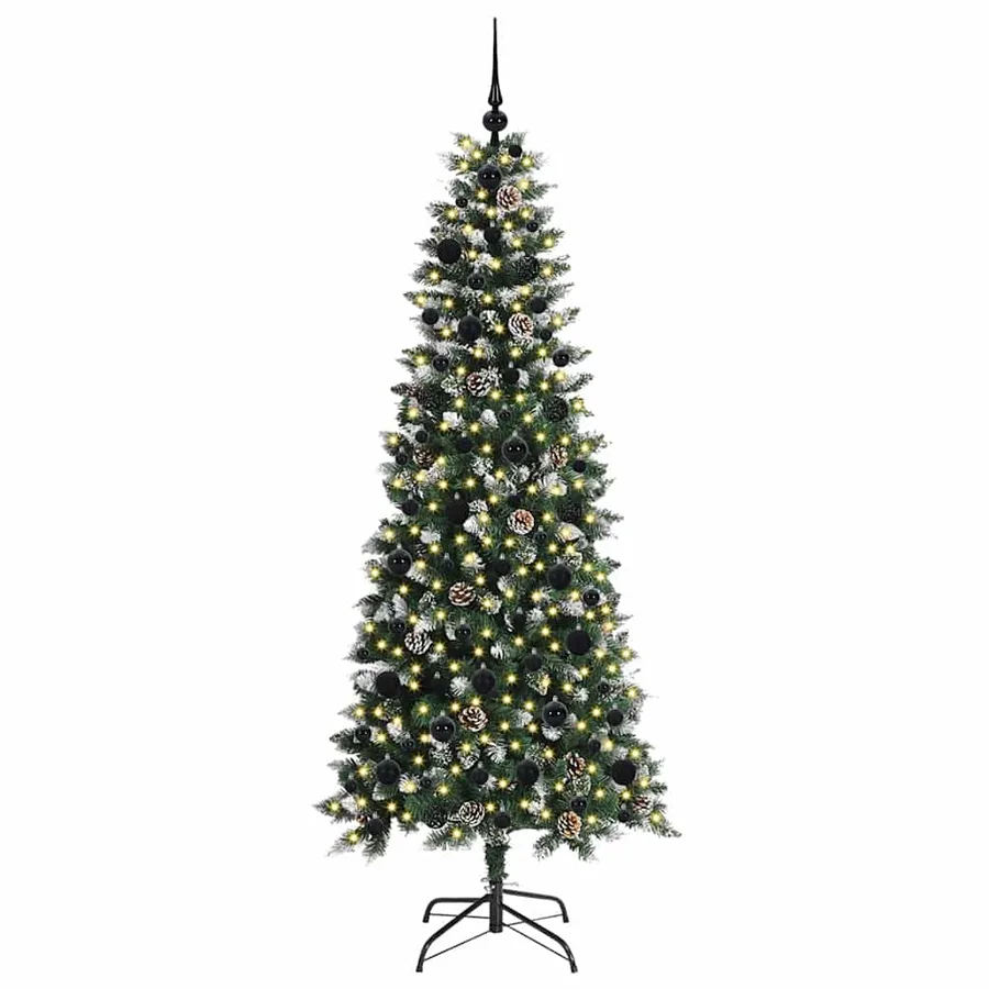Sapin de Noël artificiel Vert 180 cm PVC, plastique et acier - 3