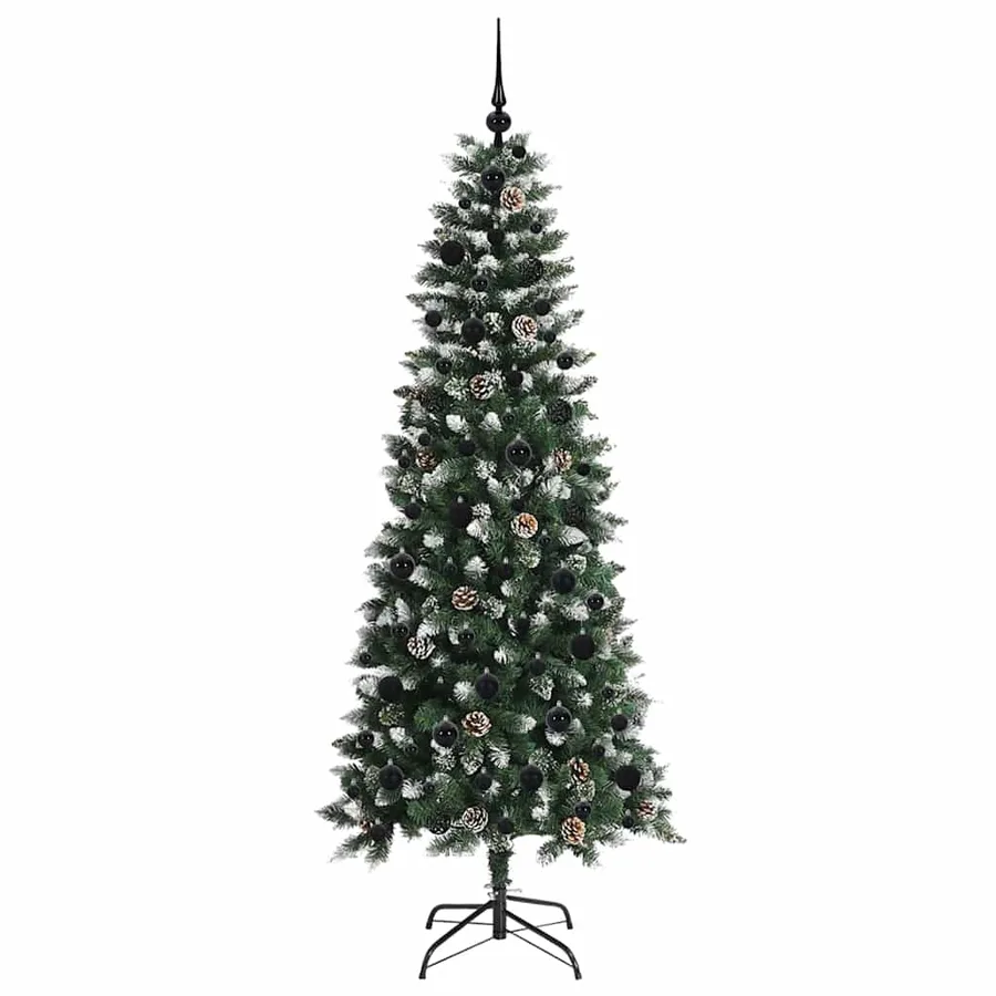 Sapin de Noël artificiel Vert 180 cm PVC, plastique et acier - 4