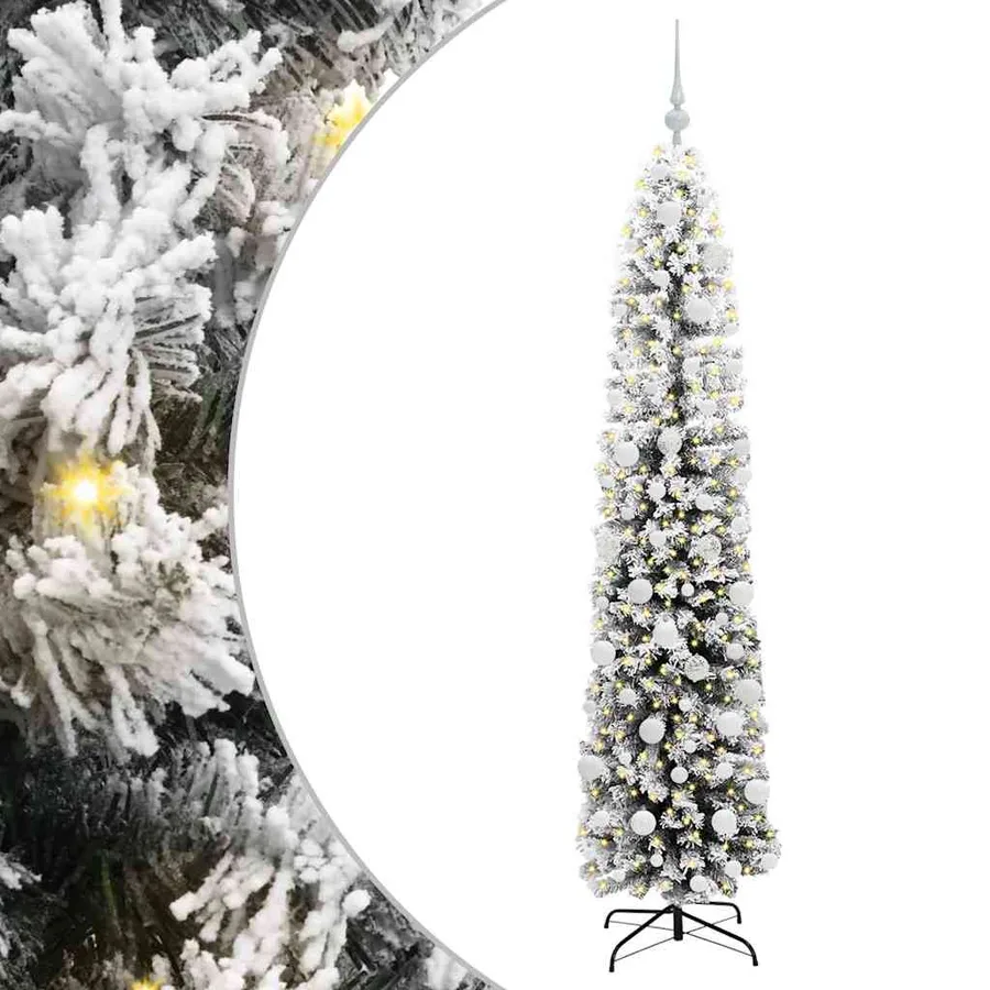 Sapin de Noël artificiel Vert 180 cm PVC et acier et plastique - 2