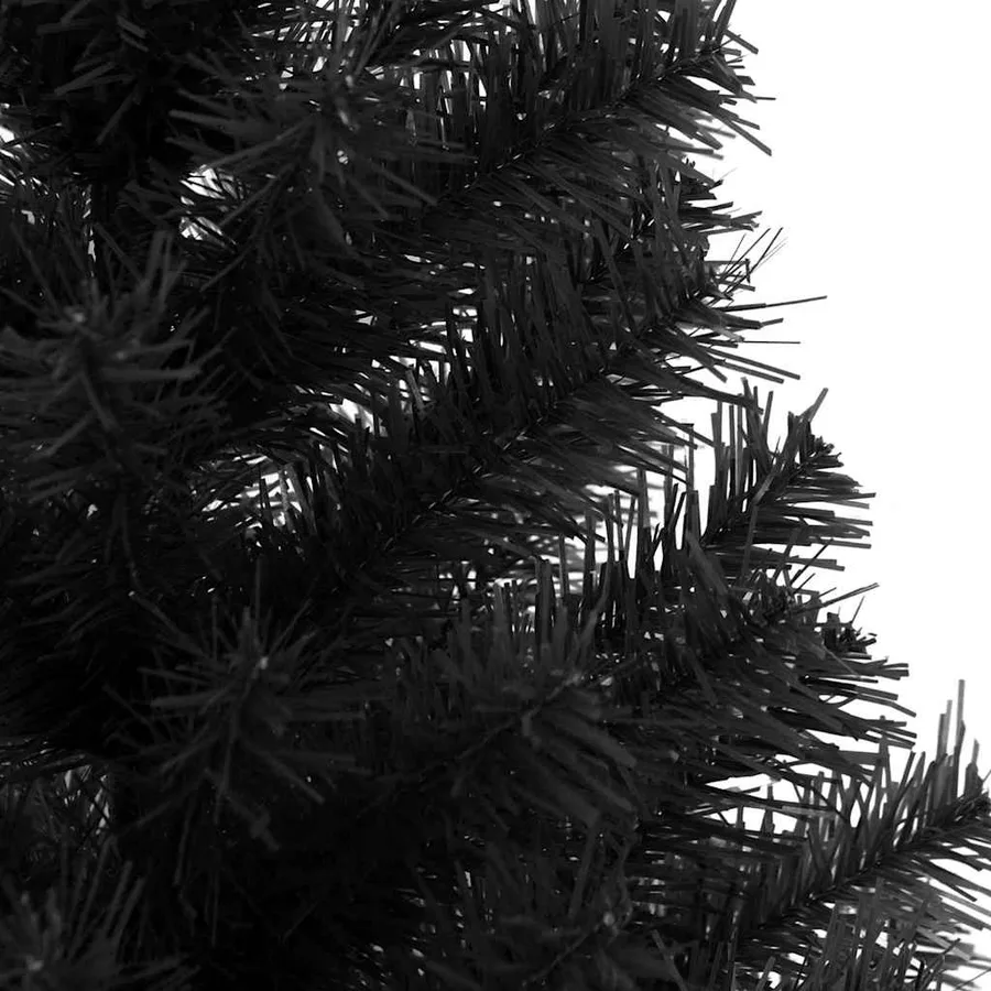 Sapin de Noël avec 150 LED avec support Noir 120 cm PVC - 10
