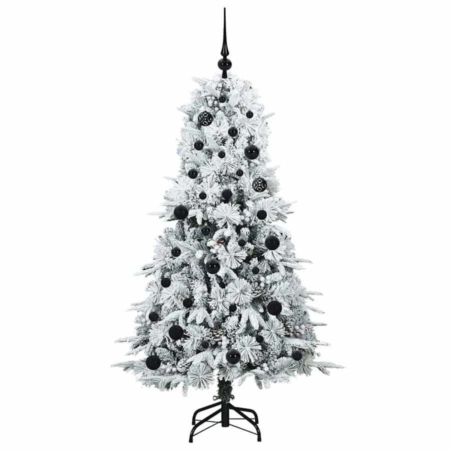 Sapin de Noël Artificiel à Branches Articulées Blanc 150 cm - 4