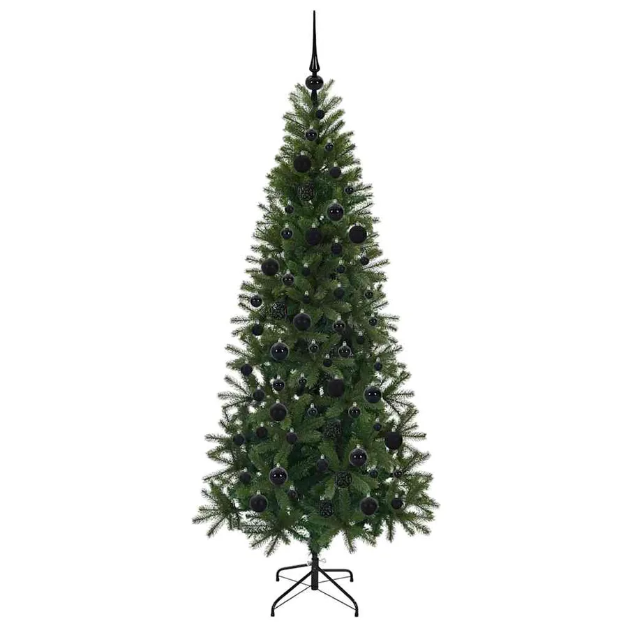 Sapin de Noël artificiel avec 300 LED Vert 180 cm PE et PVC - 4