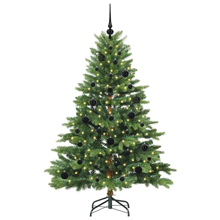 Sapin de Noël artificiel avec 150 LED Vert 150 cm PE et PVC - 3