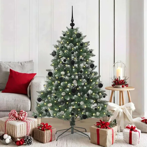 Sapin de Noël artificiel Vert 150 cm PVC, plastique et acier