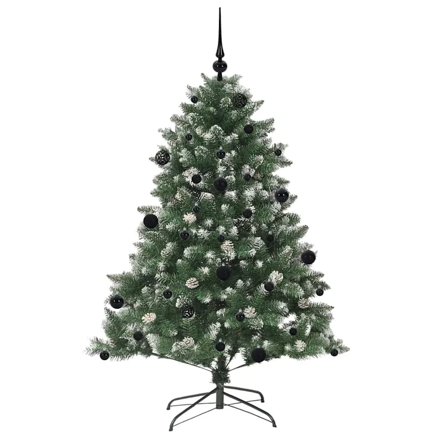 Sapin de Noël artificiel Vert 150 cm PVC, plastique et acier - 4