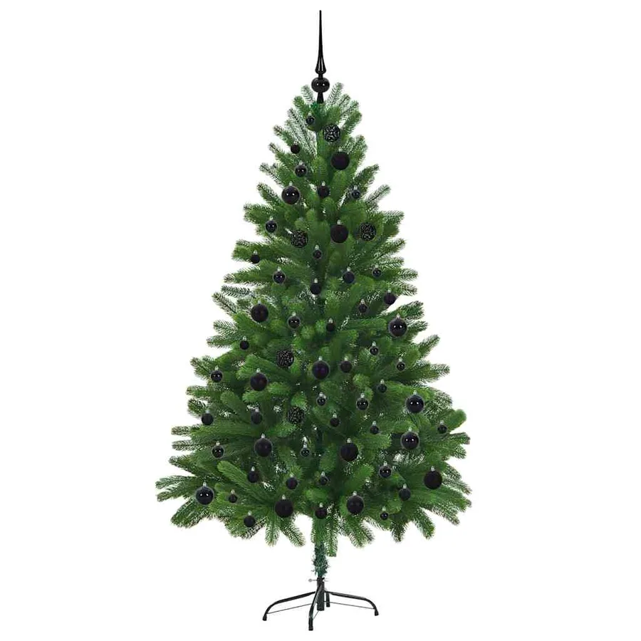 Sapin de Noël avec 300 LED avec support Vert 180 cm PE - 4