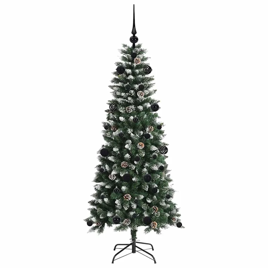 Sapin de Noël artificiel Vert 150 cm PVC, plastique et acier - 4