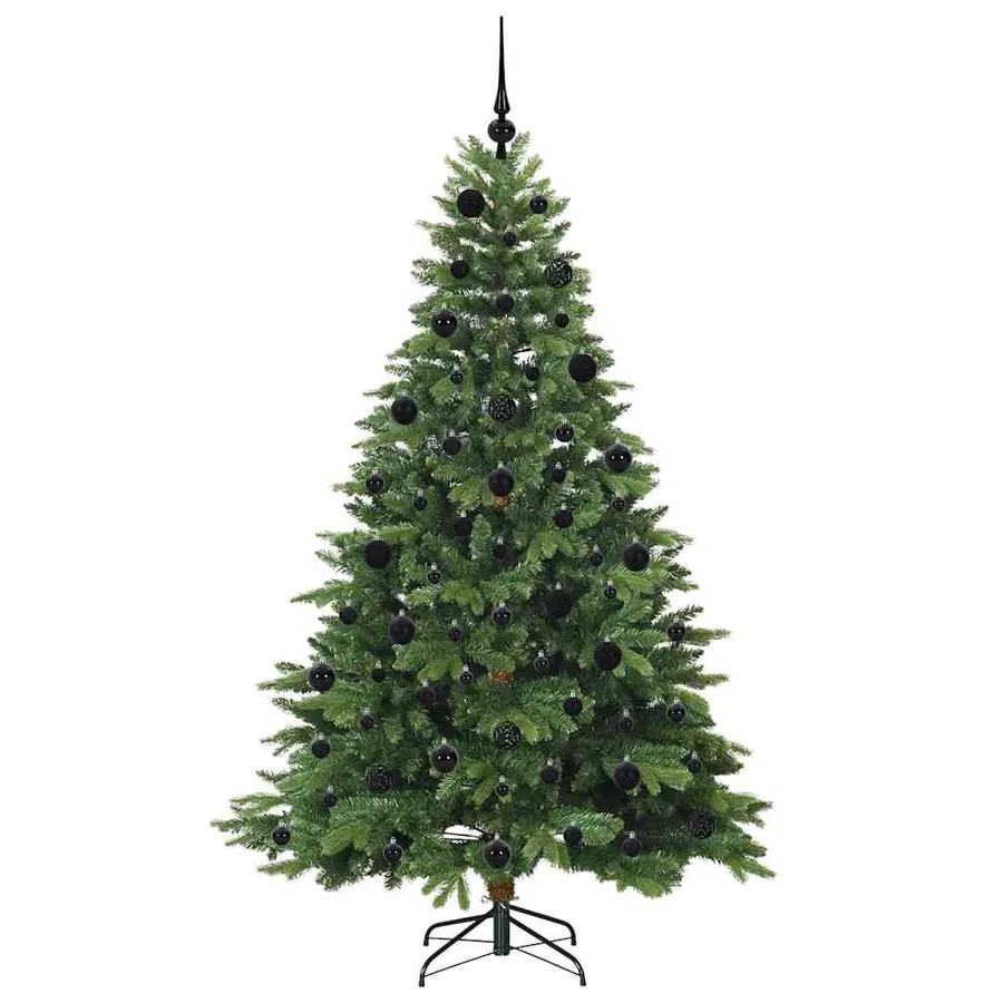Sapin de Noël artificiel avec 300 LED Vert 210 cm PE et PVC - 4