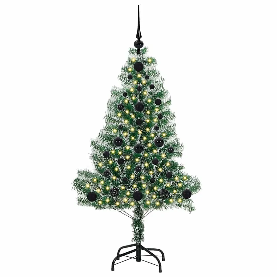 Arbre de Noël artificiel floconné de neige avec lumière LED - 3