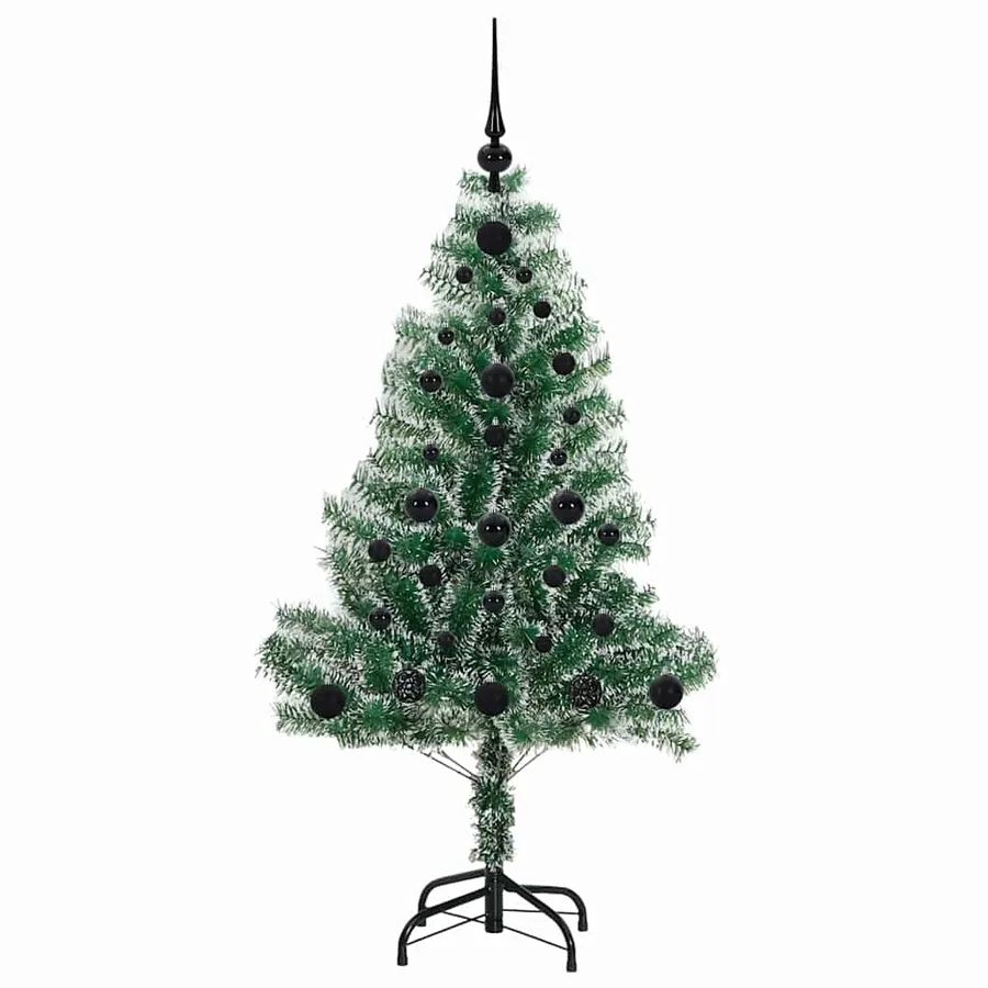 Arbre de Noël artificiel floconné de neige avec lumière LED - 4