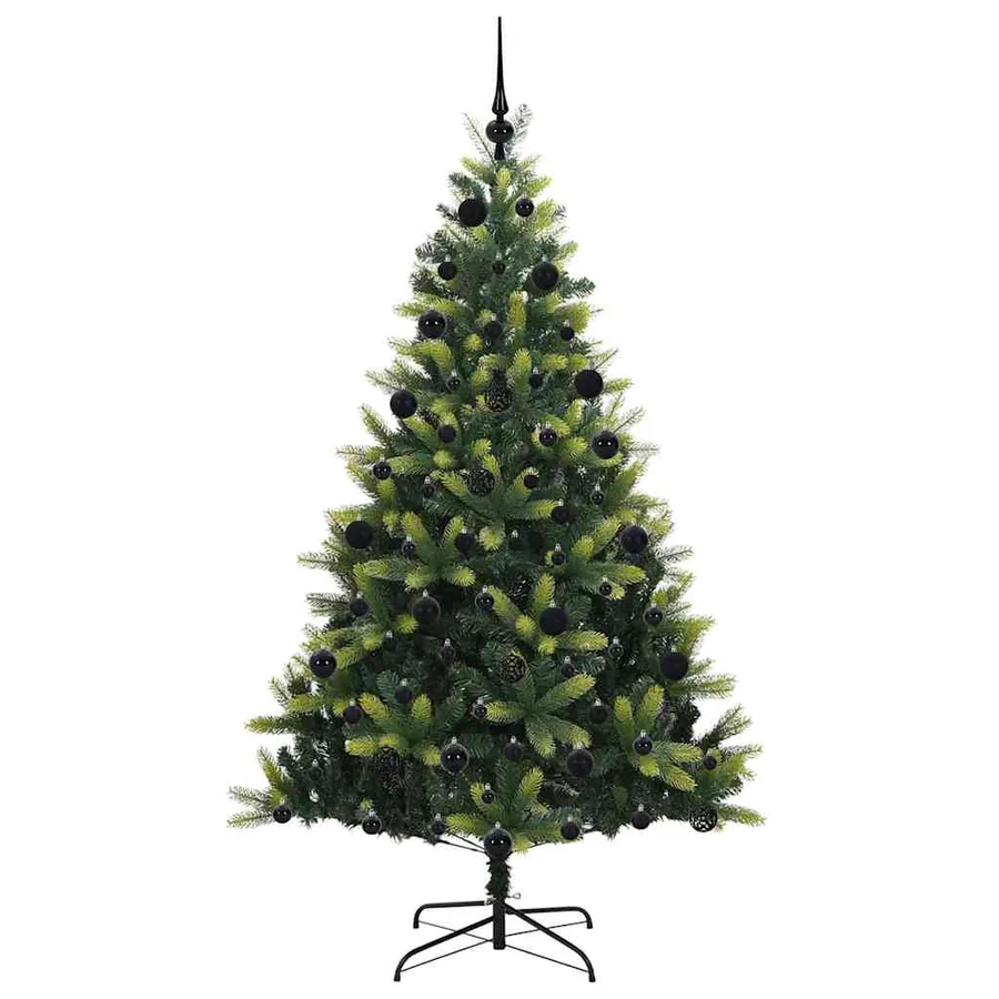 Arbre de Noël artificiel en silicone flexible 300 LEDs 210 cm - 4