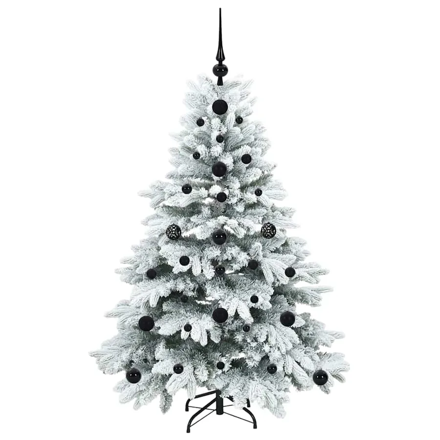 Sapin de Noël artificiel avec 150 LED Blanc 120 cm PE et PVC - 4
