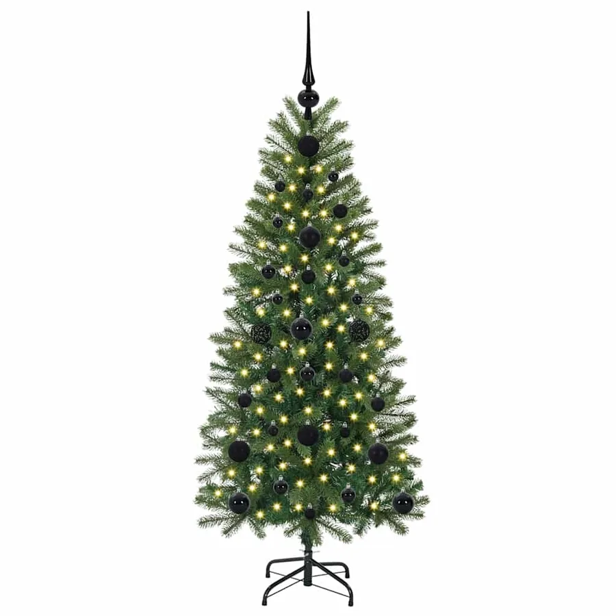Sapin de Noël artificiel avec 150 LED Vert 120 cm PE et PVC - 3