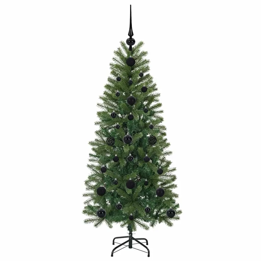 Sapin de Noël artificiel avec 150 LED Vert 120 cm PE et PVC - 4