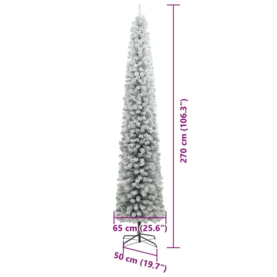 Sapin de Noël artificiel Vert 270 cm PVC et acier et plastique - 16