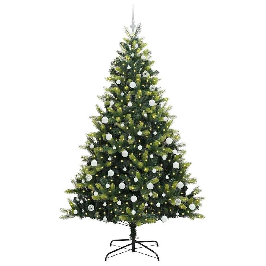 Arbre de Noël artificiel en silicone flexible 300 LEDs 210 cm - 3