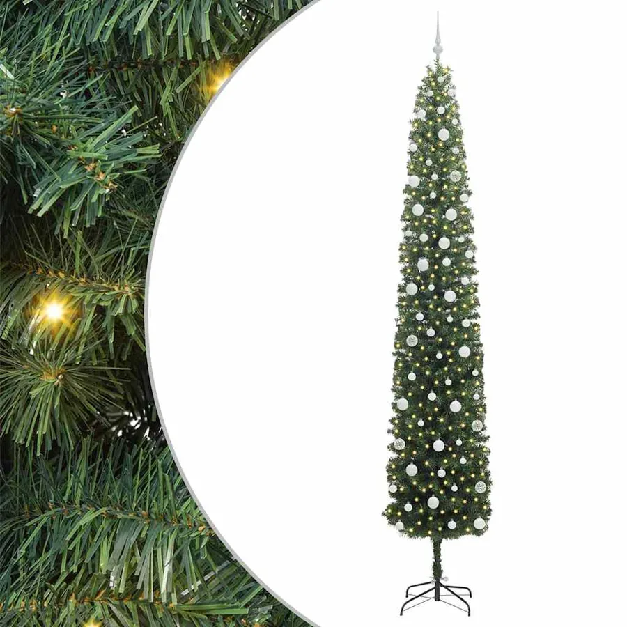 Sapin de Noël artificiel Vert 270 cm PVC et acier et plastique - 2