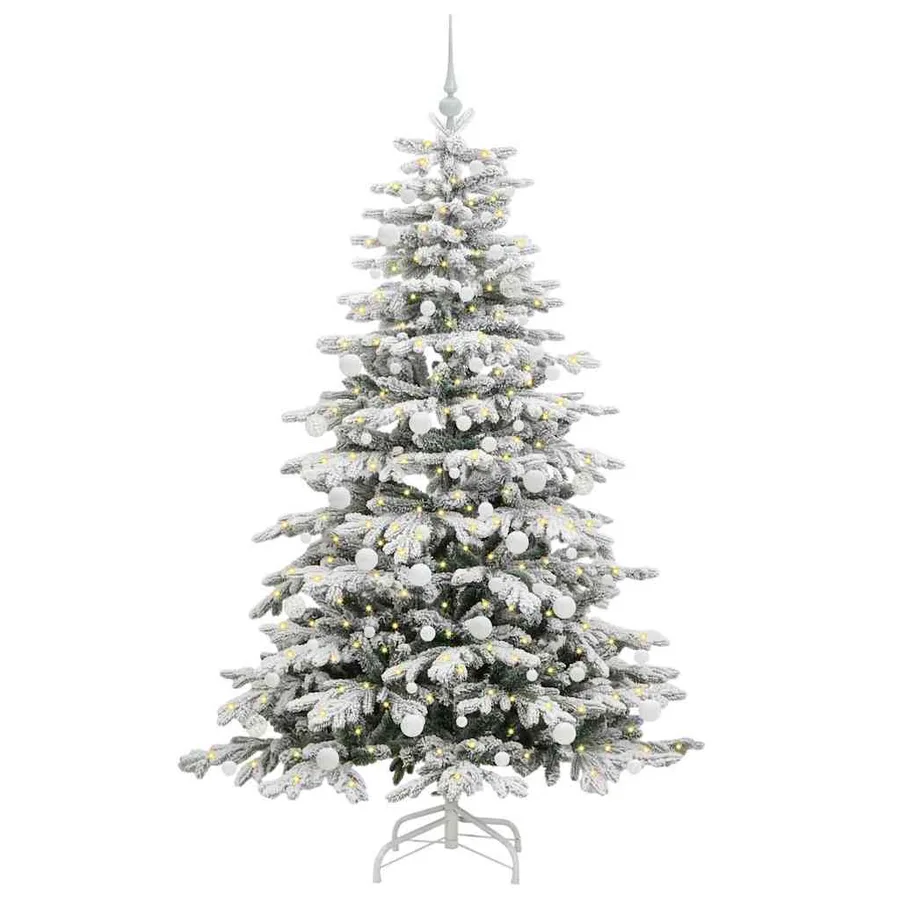 Sapin de Noël Artificiel à Branches Articulées Blanc 180 cm - 3