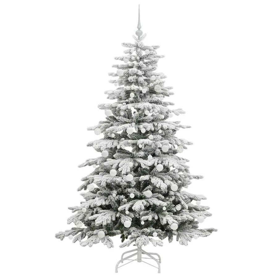 Sapin de Noël Artificiel à Branches Articulées Blanc 180 cm - 4