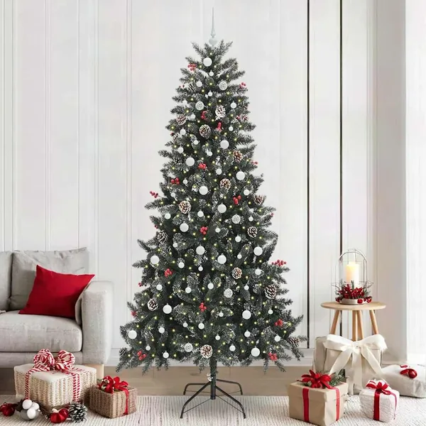 Sapin de Noël artificiel Vert 240 cm PVC, plastique et acier