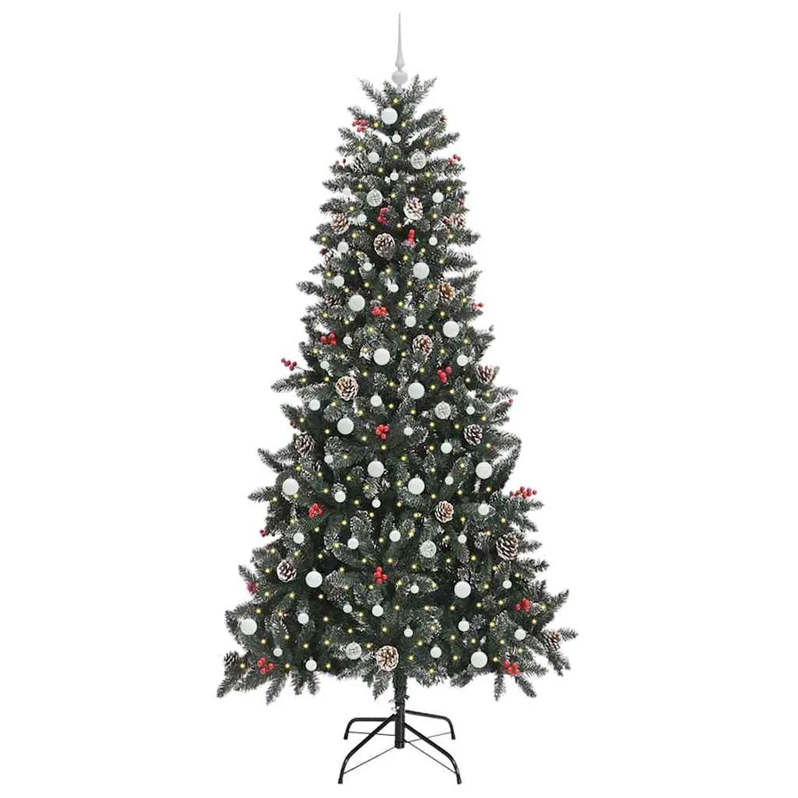 Sapin de Noël artificiel Vert 240 cm PVC, plastique et acier - 3