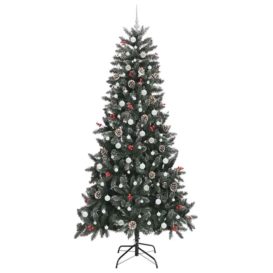 Sapin de Noël artificiel Vert 240 cm PVC, plastique et acier - 4