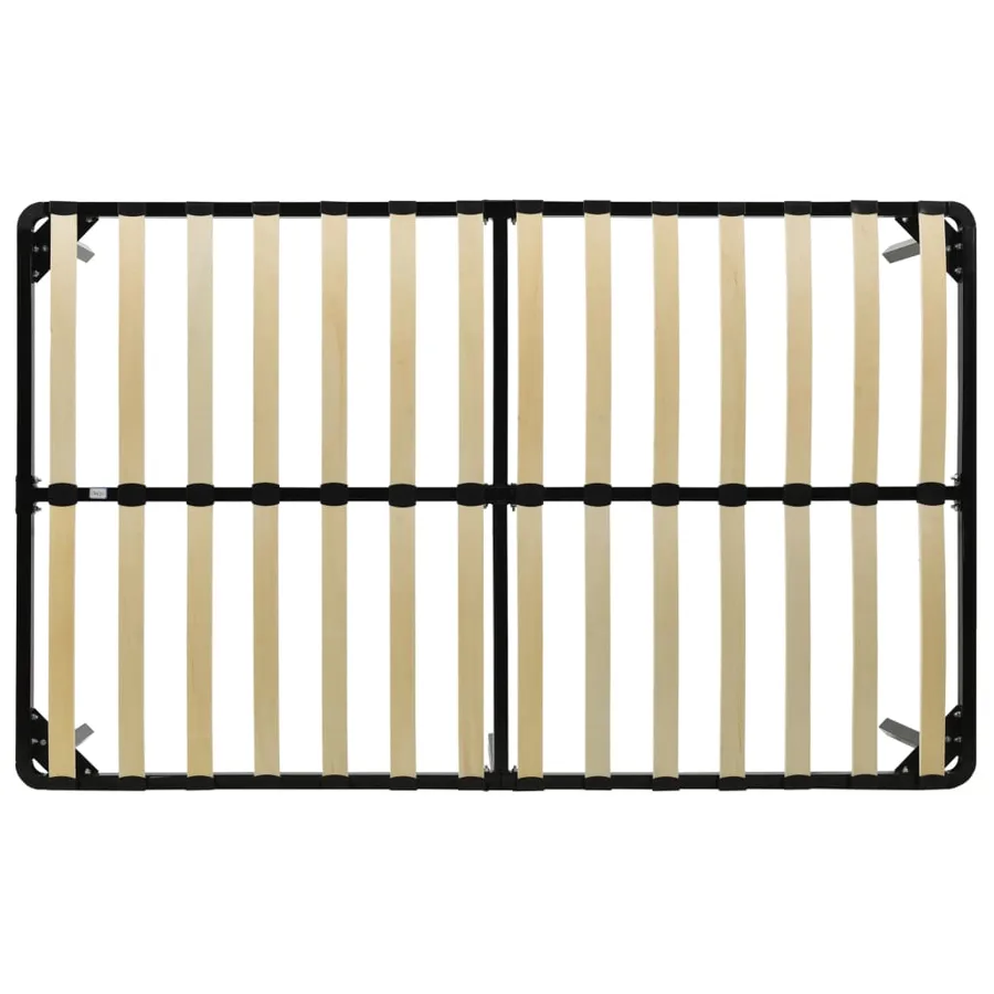 Cadre de lit sans matelas noir métal 120x200 cm - 5