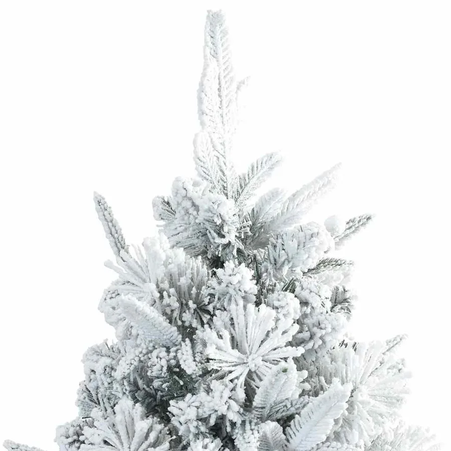 Sapin de Noël Artificiel à Branches Articulées Blanc 210 cm - 8