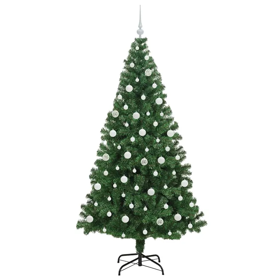 Sapin de Noël artificiel Vert 210 cm PVC, Acier et Plastique - 4