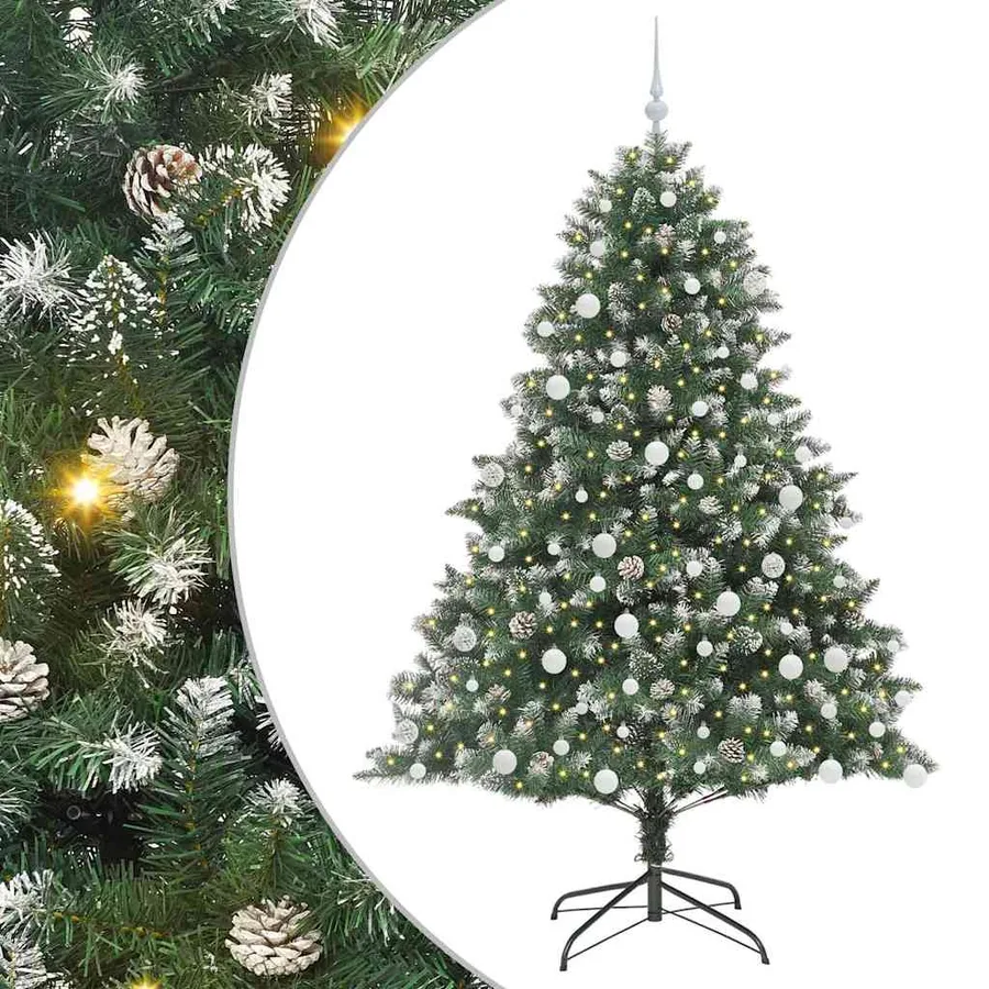 Sapin de Noël artificiel Vert 180 cm PVC, plastique et acier - 2