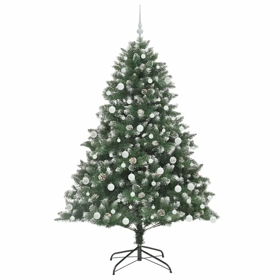 Sapin de Noël artificiel Vert 180 cm PVC, plastique et acier - 4