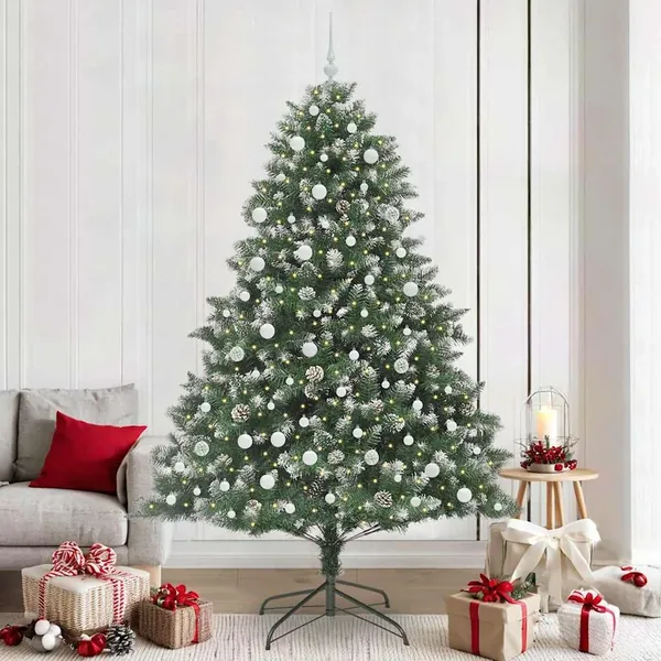 Sapin de Noël artificiel Vert 240 cm PVC, plastique et acier