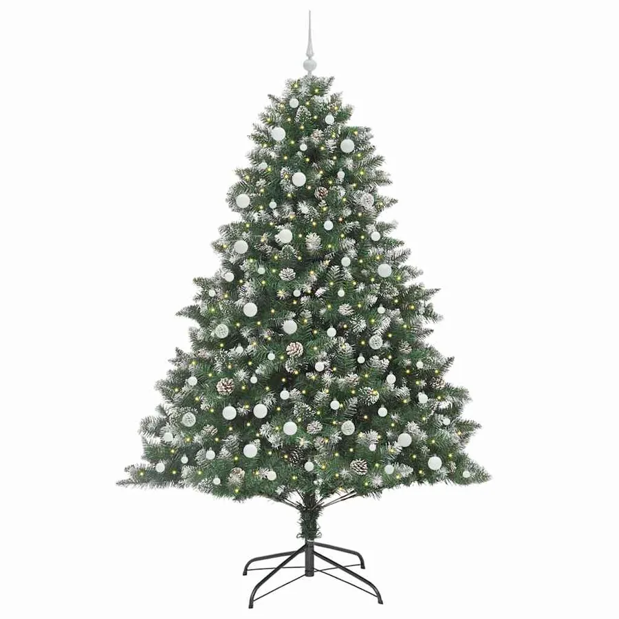 Sapin de Noël artificiel Vert 240 cm PVC, plastique et acier - 3