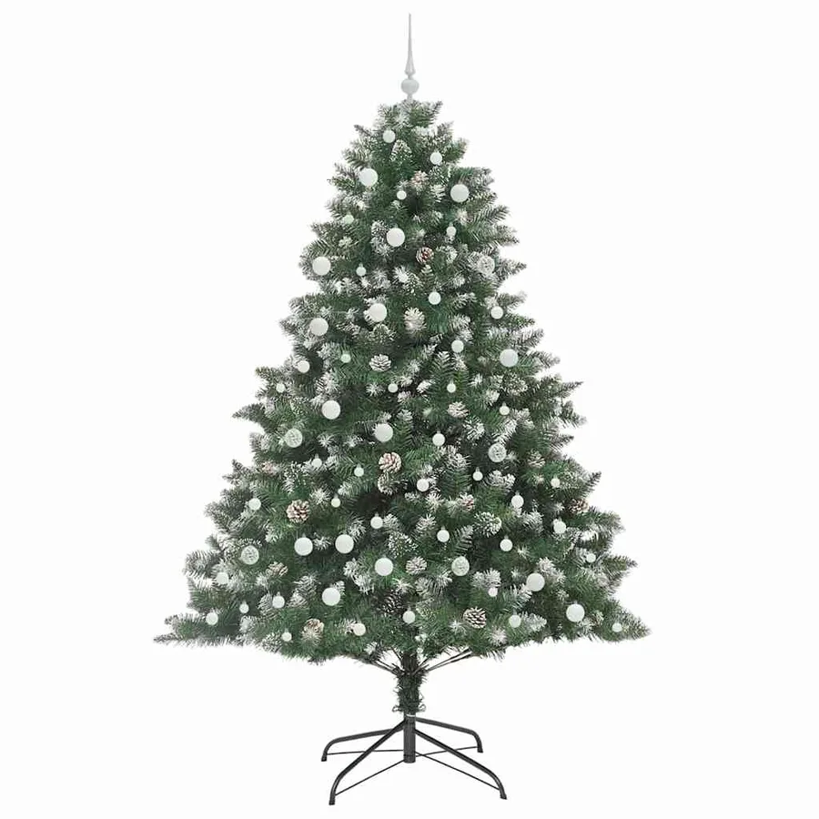 Sapin de Noël artificiel Vert 240 cm PVC, plastique et acier - 4