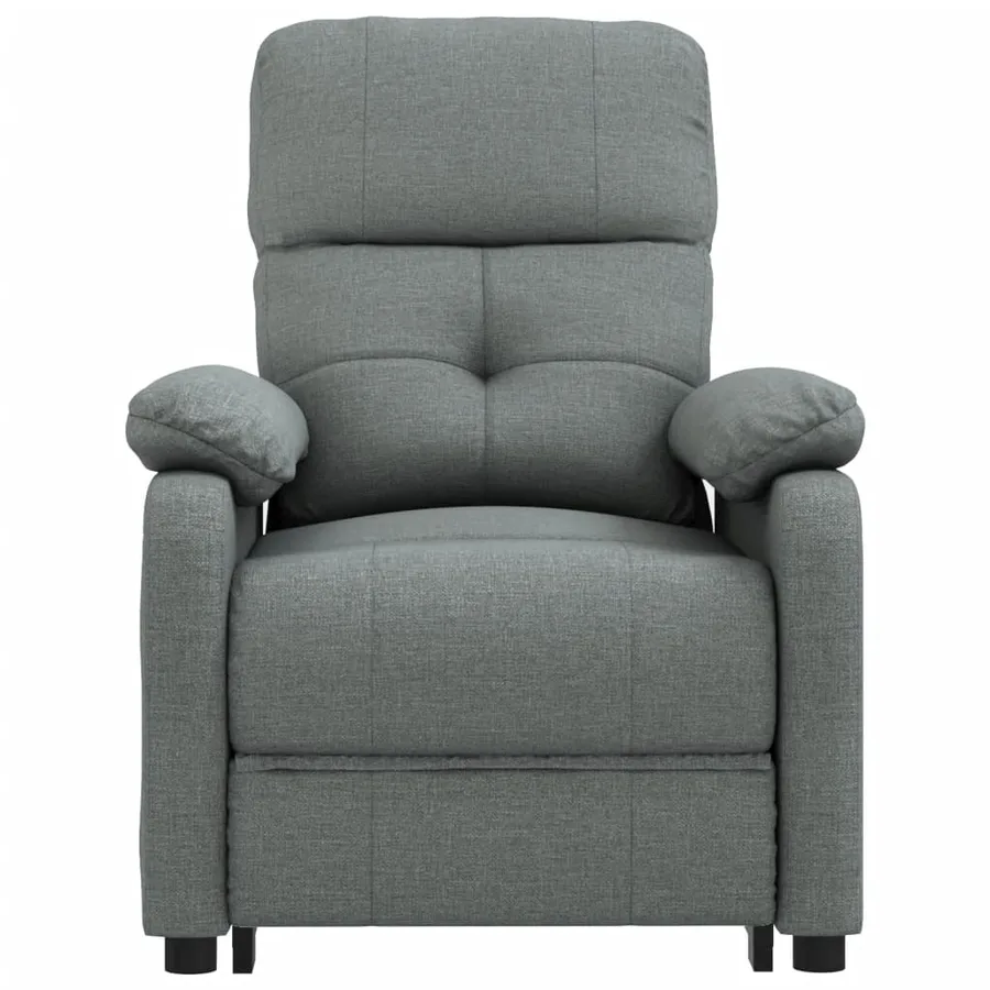 Electric massage armchair Dark grey Fabric - 4