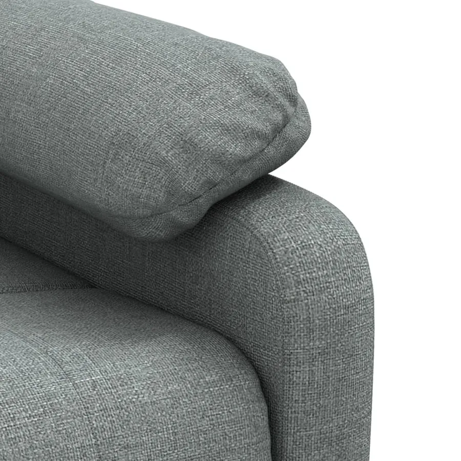 Fauteuil électrique de massage Gris foncé Tissu - 9